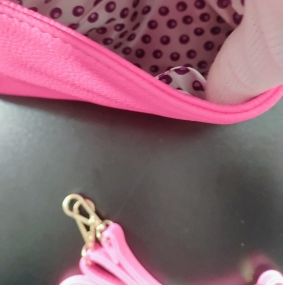 Neon Pink Crossbody Clutch Envelope Bag Y2K Barbiecore - Picture 13 of 17